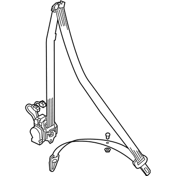 Volkswagen Touareg Seat Belt - 7L0-857-706-H-MEE