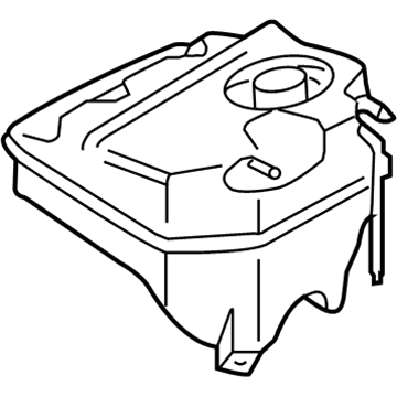 Volkswagen Touareg Coolant Reservoir - 7L0-121-407-F