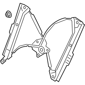Volkswagen Window Regulator - 5NN-837-461