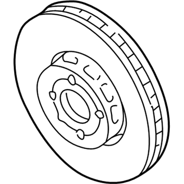Volkswagen Cabrio Brake Disc - 6N0-615-301-D