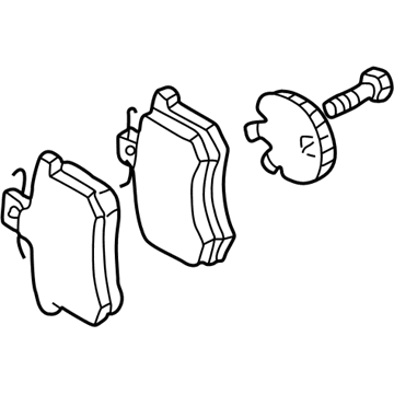 Volkswagen Brake Pad Set - 1H0-698-151-A