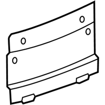 Volkswagen 4L0-827-113-9B9 License Bracket