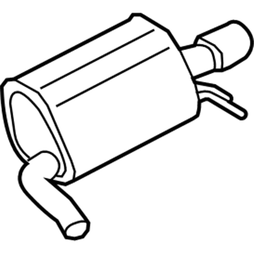 Volkswagen Passat Muffler - 561-253-609-AD