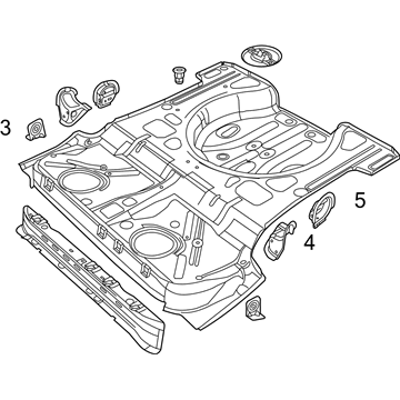 Volkswagen Beetle Floor Pan - 5C5-813-111