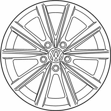 Volkswagen Tiguan Alloy Wheels - 5N0-601-025-AN-88Z
