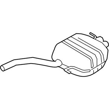 Volkswagen CC Muffler - 3C0-253-609-T