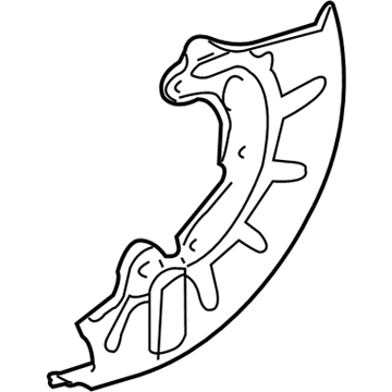 Volkswagen Jetta Brake Dust Shield - 3A0-615-311