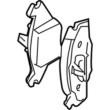Volkswagen Brake Pad Set - 1J0-698-151-J