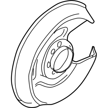Volkswagen Passat Brake Dust Shield - 4B3-615-611-A