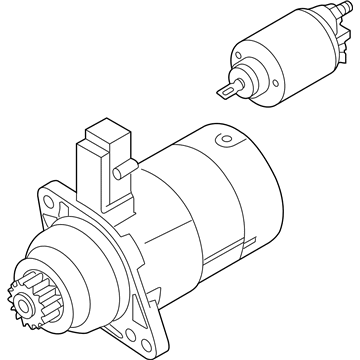 Volkswagen Jetta Starter - 02M-911-024-M
