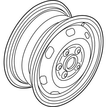 Volkswagen 3QF-601-027-B-03C Wheel, Spare