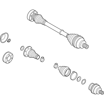 Volkswagen Tiguan Axle Shaft - 3Q0-501-203-B