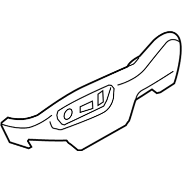 Volkswagen Touareg Seat Switch Panel - 7P6-881-314-C-95T