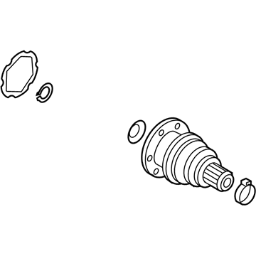 Volkswagen Golf R CV Joint Boot - 8X0-598-201