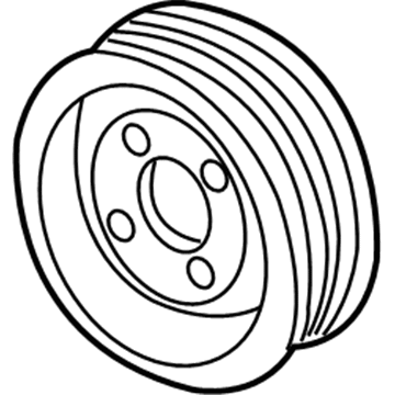 Volkswagen Cabriolet Power Steering Pump Pulley - 027-145-255