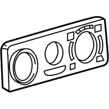 Volkswagen 1J0-819-157-B-2ZS Heater Control Bezel
