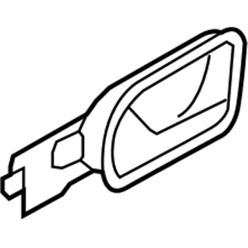 Volkswagen Rabbit Interior Door Handle - 1K4-839-113-B-UAQ