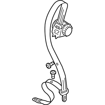 Volkswagen Touareg Seat Belt - 7L6-857-807-A-MEC