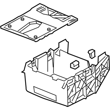 Volkswagen 7L6-863-762-J Armrest Base