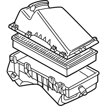 Volkswagen Jetta Air Filter Box - 1C0-129-607-H