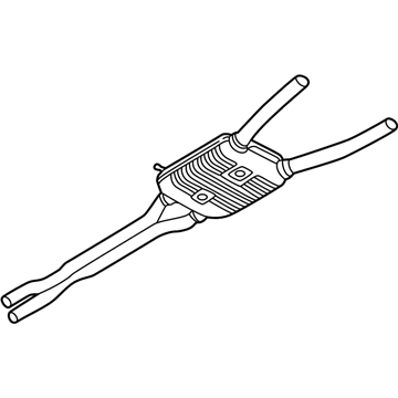 Volkswagen Passat Muffler - 3B0-253-409-AB