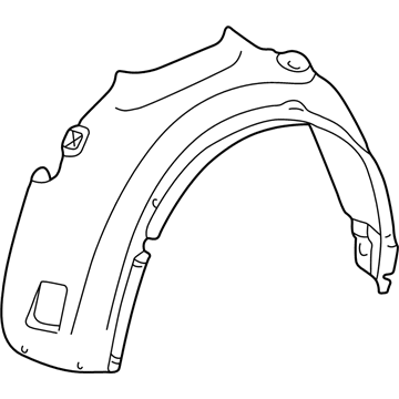 Volkswagen 1E0-809-957-A Fender Liner