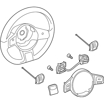 Volkswagen Beetle Steering Wheel - 5C0-419-091-AR-BBR