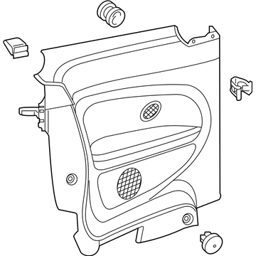 Volkswagen 5C5-867-043-CK-ICE Lower Quarter Trim