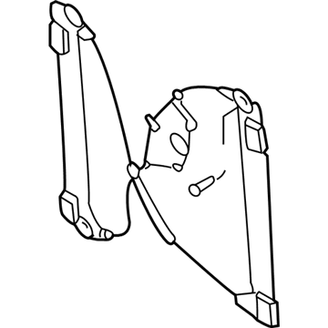 Volkswagen Touareg Window Regulator - 7L0-839-462-D