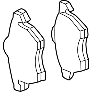 Volkswagen Jetta Brake Pad Set - 1J0-698-151-Q