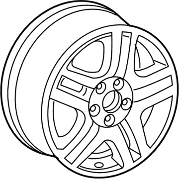 Volkswagen Rabbit Alloy Wheels - 1T0-071-496-666