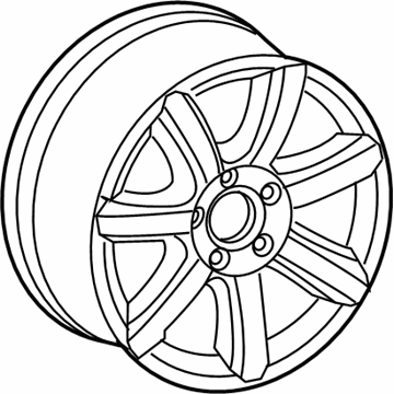 Volkswagen Rabbit Alloy Wheels - 1T0-071-491-666