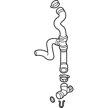 Volkswagen Golf Oil Cooler Hose - 1J0-122-051-R