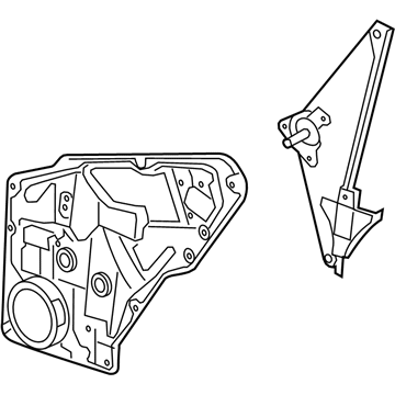 Volkswagen Tiguan Window Regulator - 5N0-839-461-A
