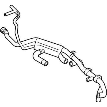 2017 Volkswagen Touareg Coolant Pipe - 7P6-121-156-E