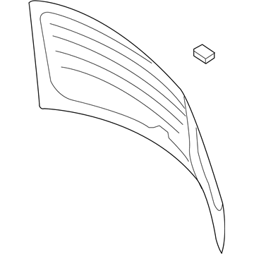 Volkswagen 5G6-845-051-BJ-NVB Lift Gate Glass