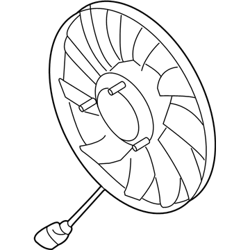 Volkswagen Jetta Cooling Fan Assembly - 1K0-959-455-FR
