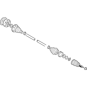 Volkswagen Jetta Axle Shaft - 1HM-407-274-A