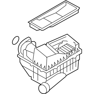 Volkswagen Jetta Air Filter Box - 3C0-129-607-AS