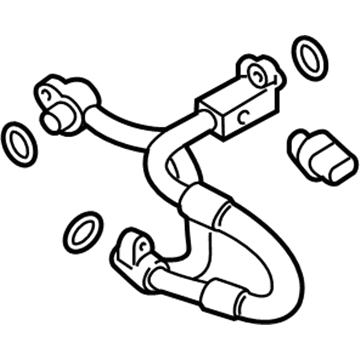 Volkswagen 5QE-816-017 Refrigerant Hose