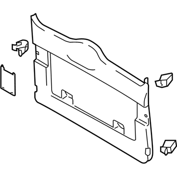 Volkswagen 7L6-867-601-F-NWK Lower Trim Panel
