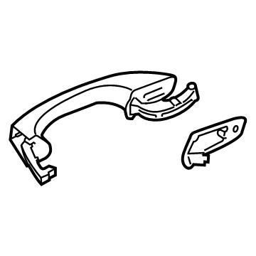 Volkswagen 5H0-837-206-E-GRU Handle, Outside