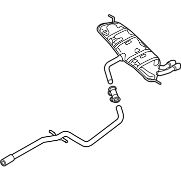 Volkswagen 5K6-253-207-AL Muffler