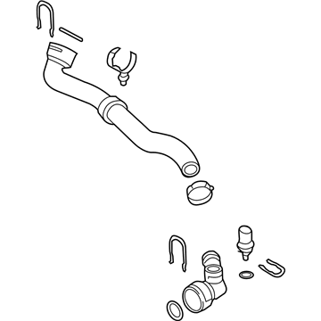 Volkswagen CC Radiator Hose - 3C0-122-051-BQ