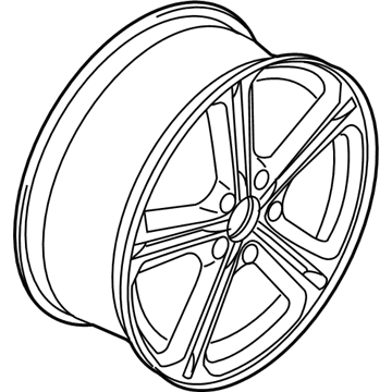 Volkswagen Golf R Alloy Wheels - 5K0-601-025-AF-88Z