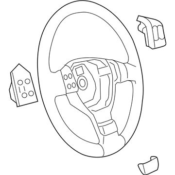 Volkswagen Jetta Steering Wheel - 5C0-419-091-AK-USZ