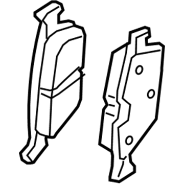 Volkswagen Jetta Brake Pad Set - 5Q0-698-451-AG