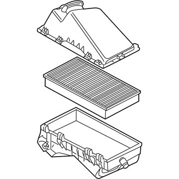 Volkswagen Jetta Air Filter Box - 8L0-133-837-B