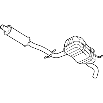 Volkswagen Golf Muffler - 1K0-253-209-EK