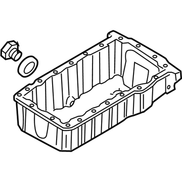 Volkswagen Passat Oil Pan - 03G-103-601-F